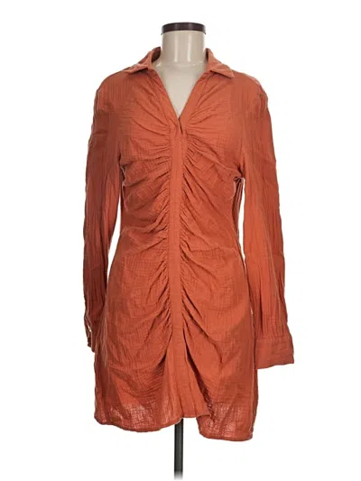 Pre-owned Missguided Casual Dress In Orange