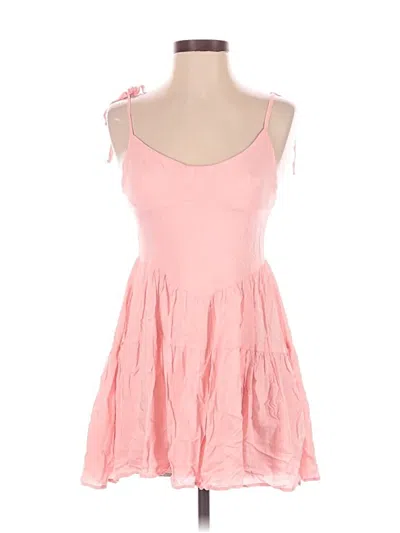 Pre-owned Missguided Casual Dress In Pink