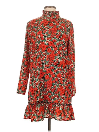 Pre-owned Missguided Casual Dress In Red