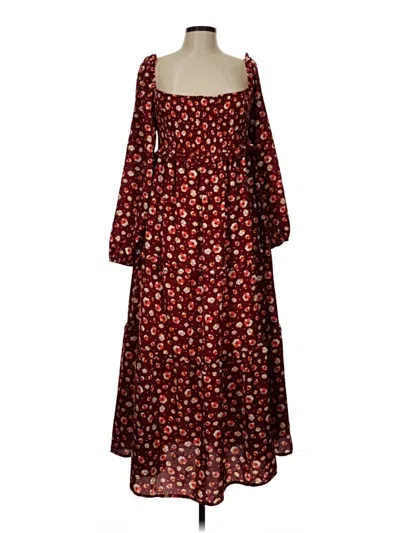 Pre-owned Missguided Casual Dress In Red
