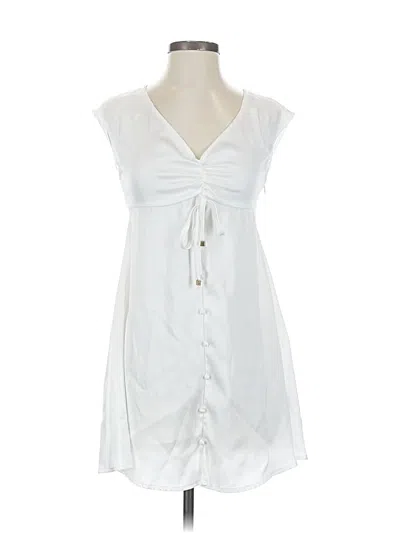 Pre-owned Missguided Casual Dress In White