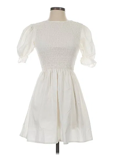 Pre-owned Missguided Casual Dress In White