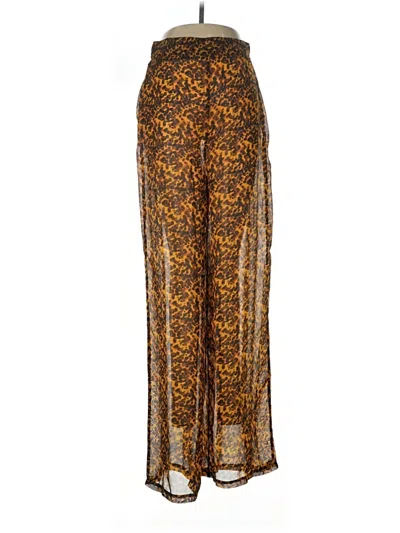 Pre-owned Missguided Casual Pants In Gold