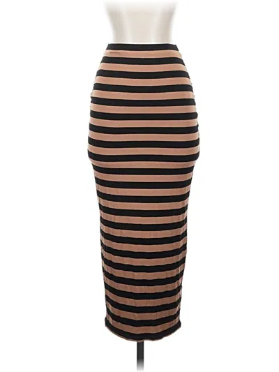 Pre-owned Missguided Casual Skirt In Brown