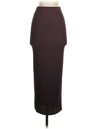 Pre-owned Missguided Casual Skirt In Burgundy