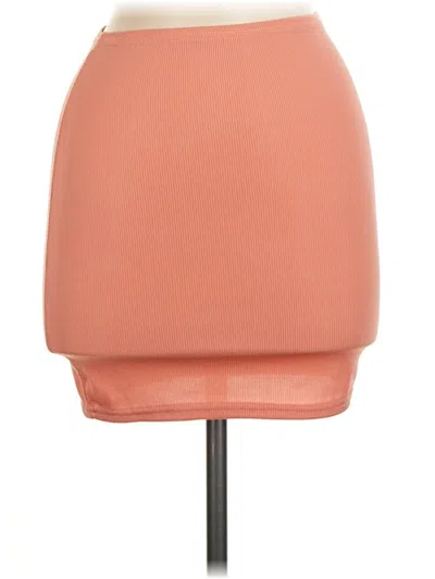 Pre-owned Missguided Casual Skirt In Orange