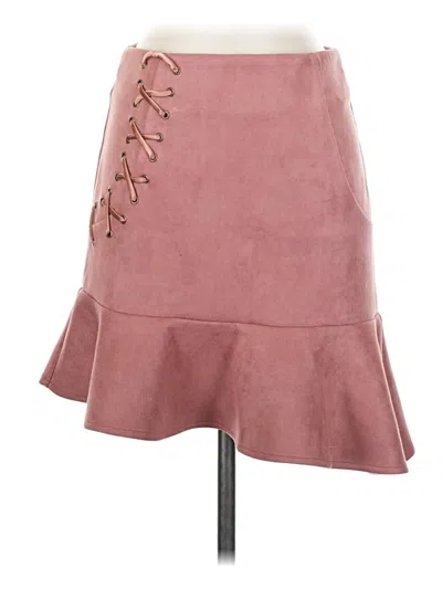 Pre-owned Missguided Casual Skirt In Pink