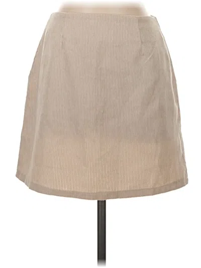 Pre-owned Missguided Casual Skirt In Tan