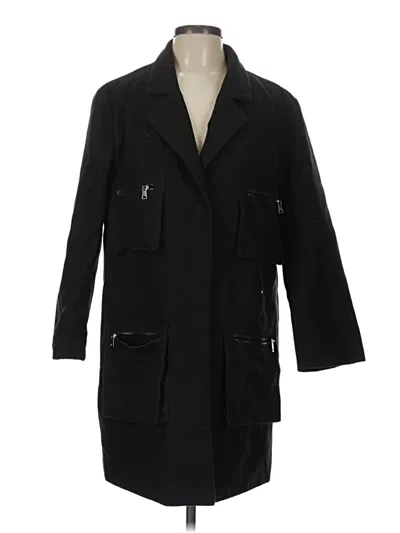 Pre-owned Missguided Coat In Black