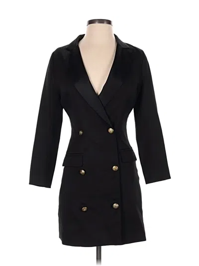 Pre-owned Missguided Coat In Black