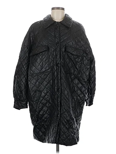 Pre-owned Missguided Coat In Black