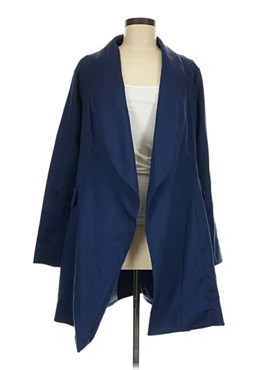 Pre-owned Missguided Coat In Blue