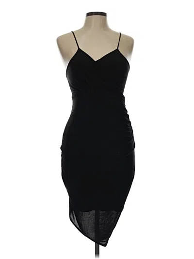 Pre-owned Missguided Cocktail Dress In Black