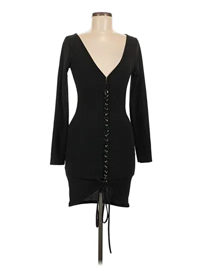 Pre-owned Missguided Cocktail Dress In Black