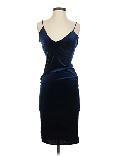 Pre-owned Missguided Cocktail Dress In Blue