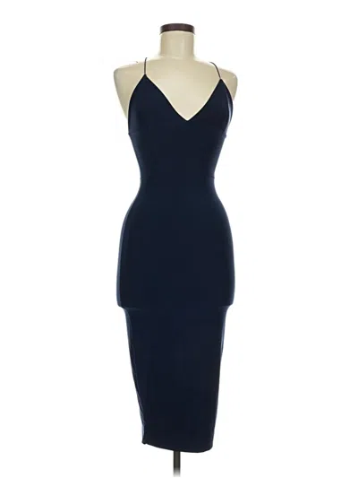 Pre-owned Missguided Cocktail Dress In Blue