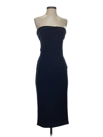 Pre-owned Missguided Cocktail Dress In Blue