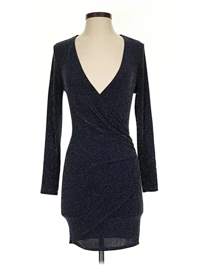 Pre-owned Missguided Cocktail Dress In Blue