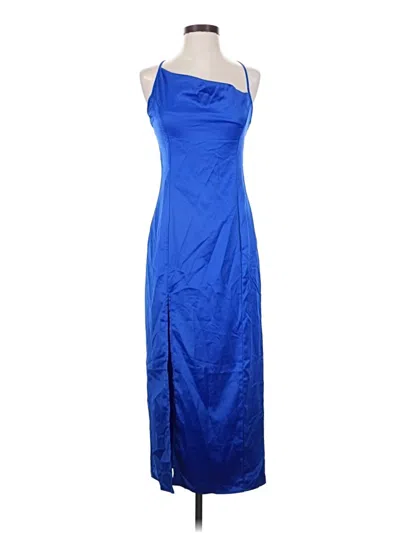 Pre-owned Missguided Cocktail Dress In Blue