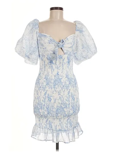 Pre-owned Missguided Cocktail Dress In Blue