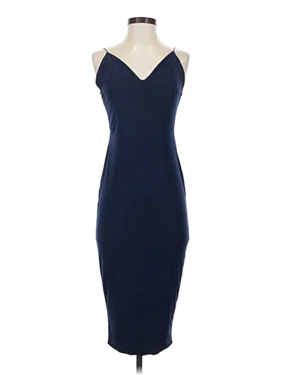 Pre-owned Missguided Cocktail Dress In Blue