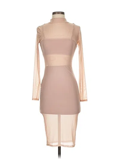 Pre-owned Missguided Cocktail Dress In Brown