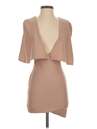 Pre-owned Missguided Cocktail Dress In Brown