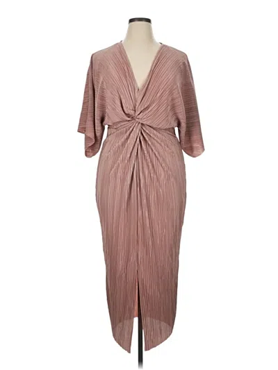 Pre-owned Missguided Cocktail Dress In Brown