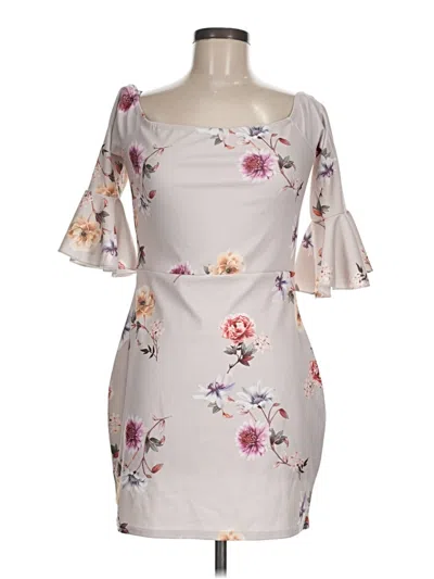 Pre-owned Missguided Cocktail Dress In Gray