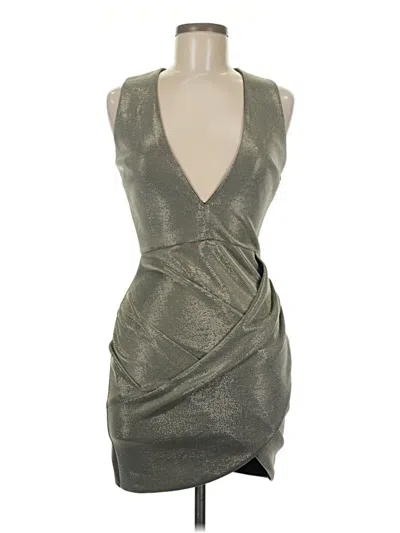 Pre-owned Missguided Cocktail Dress In Gray