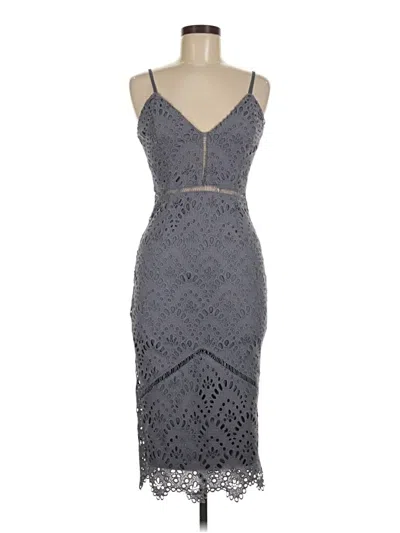 Pre-owned Missguided Cocktail Dress In Gray