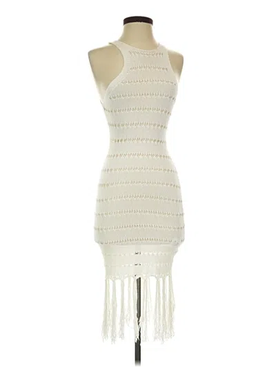Pre-owned Missguided Cocktail Dress In Ivory
