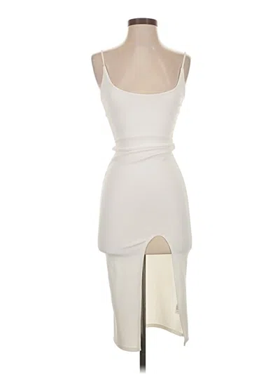 Pre-owned Missguided Cocktail Dress In Ivory