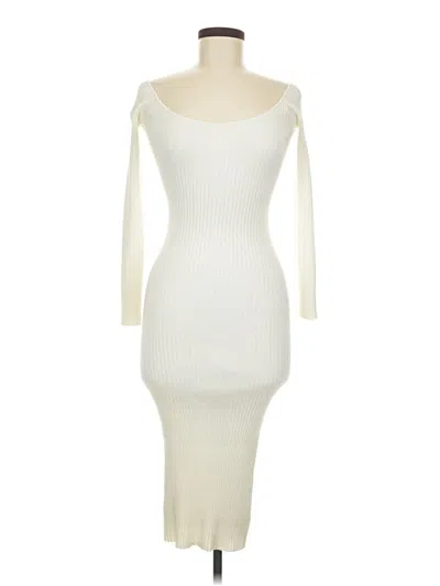 Pre-owned Missguided Cocktail Dress In Ivory