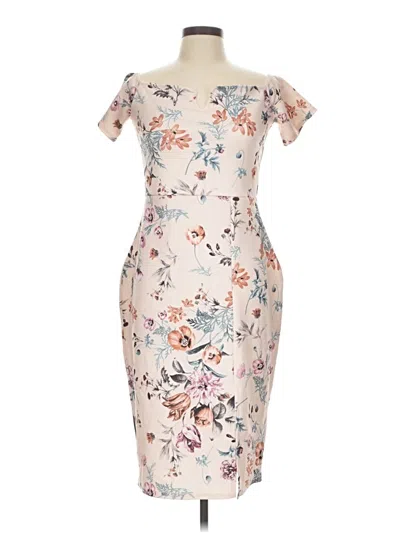 Pre-owned Missguided Cocktail Dress In Ivory