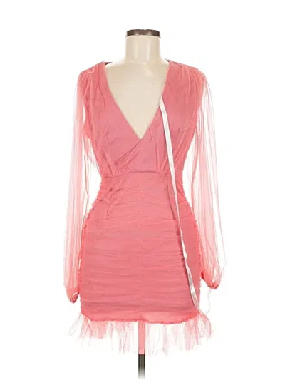 Pre-owned Missguided Cocktail Dress In Pink