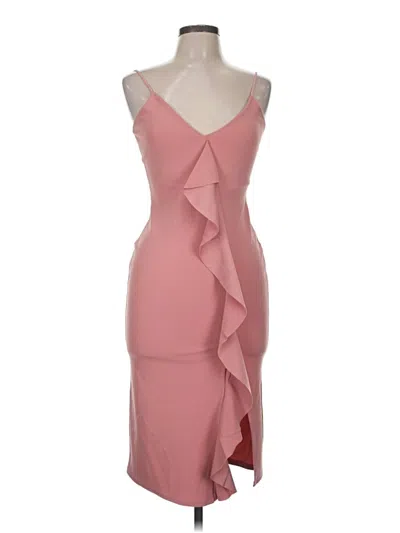 Pre-owned Missguided Cocktail Dress In Pink