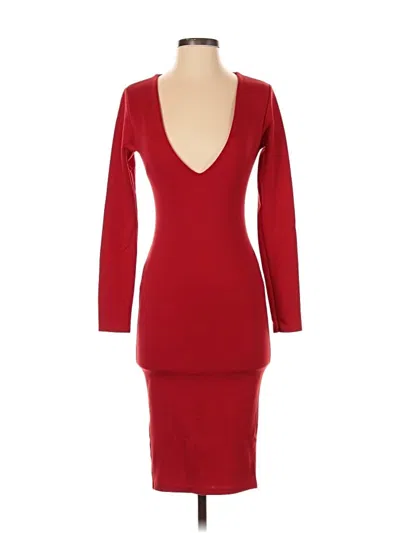 Pre-owned Missguided Cocktail Dress In Red