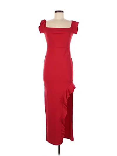Pre-owned Missguided Cocktail Dress In Red