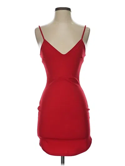Pre-owned Missguided Cocktail Dress In Red