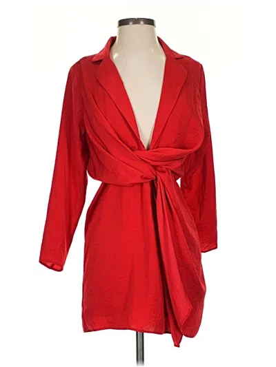 Pre-owned Missguided Cocktail Dress In Red