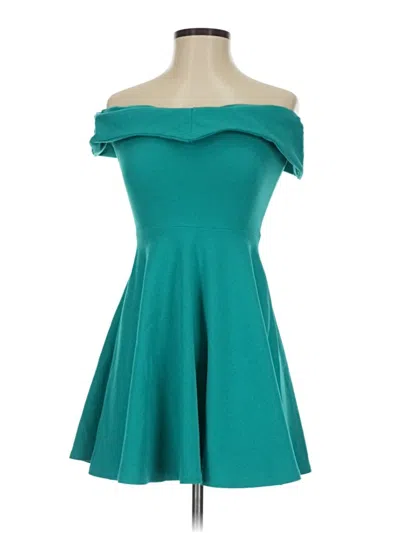 Pre-owned Missguided Cocktail Dress In Teal