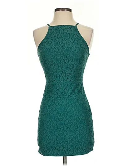 Pre-owned Missguided Cocktail Dress In Teal