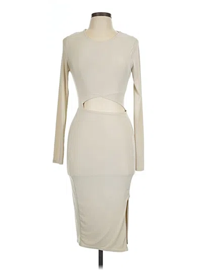 Pre-owned Missguided Cocktail Dress In White