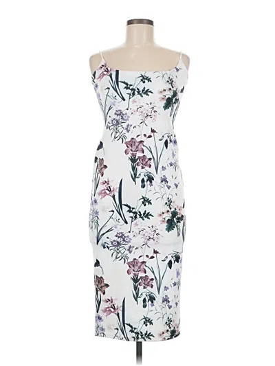 Pre-owned Missguided Cocktail Dress In White