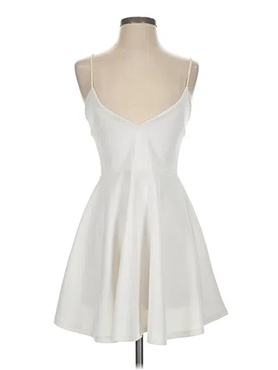 Pre-owned Missguided Cocktail Dress In White