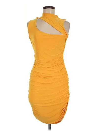 Pre-owned Missguided Cocktail Dress In Yellow