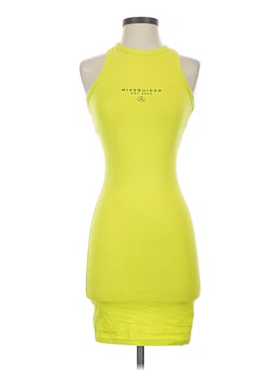 Pre-owned Missguided Cocktail Dress In Yellow