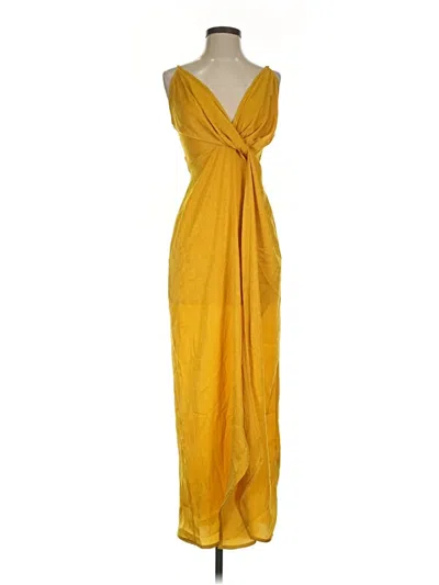 Pre-owned Missguided Cocktail Dress In Yellow