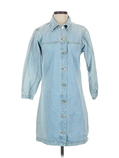 Pre-owned Missguided Denim Jacket In Blue
